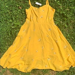 COPY - Old navy yellow dress with flowers